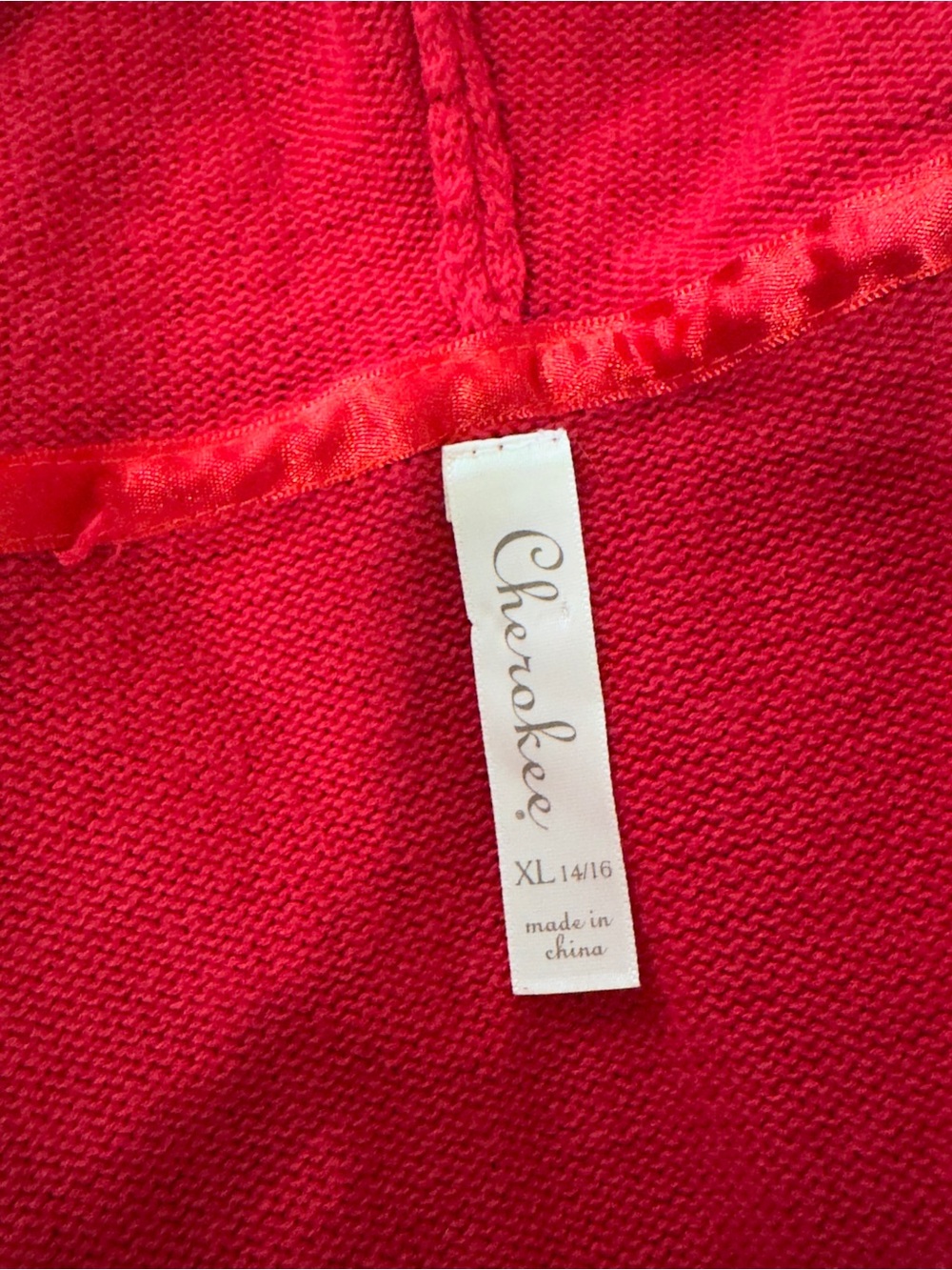 Cherokee Red Hooded Cable Zip Cardigan - Picture 3 of 7